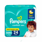 Fralda Pampers Confort Sec XXXG Pacote C/24 Unidades