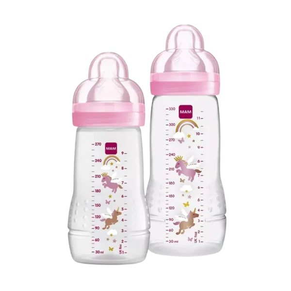Kit Mamadeira Mam Easy Active Set Rosa 330ml+270ml