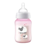 Mamadeira Philips Avent Anticólica Rosa Ovelha 1+ Meses 260ml