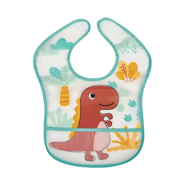 Babador com Pega Migalhas Buba Dino +3 Meses