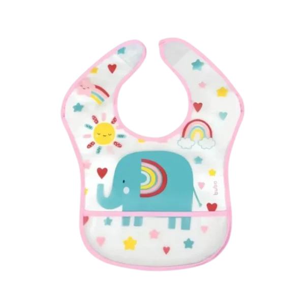Babador com Pega Migalhas Buba Elefantinho +3 Meses