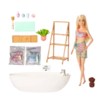 Boneca Barbie Fashion Self Care Banho de Confete Mattel