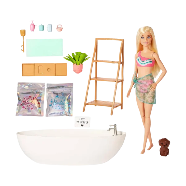 Boneca Barbie Fashion Self Care Banho de Confete Mattel