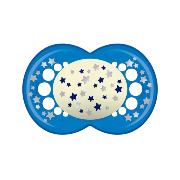Chupeta Mam Original Night 6+ Meses Estrelinhas Azul
