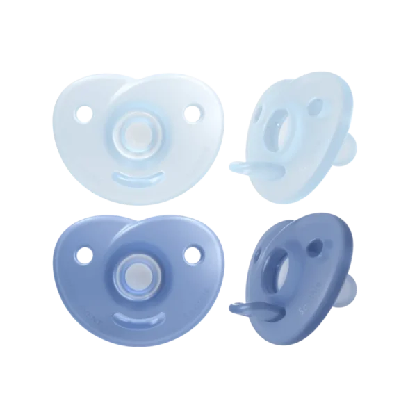 Kit Chupetas Philips Avent Soothie Azul 4-6 Meses c/ 2 Unidades