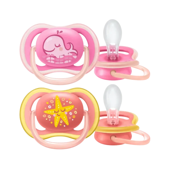 Kit Chupetas Philips Avent Ultra Air Fundo do Mar 6-18 Meses c/ 2 Unidades