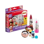 Kit Maquiagem Infantil Turma da Mônica Cor e Proteção