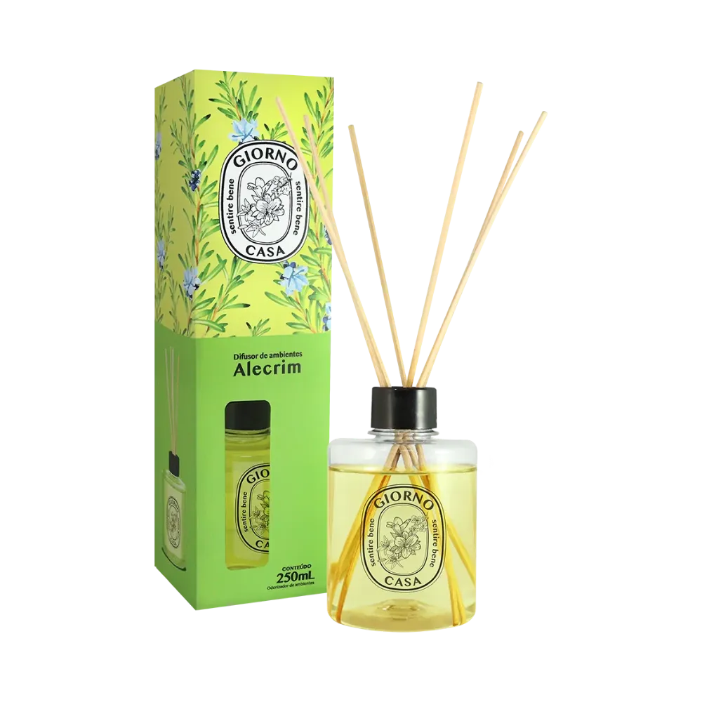 difusoralecrim Difusor de Ambientes Giorno Casa Alecrim 250ml - Imagem 1