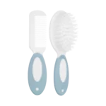 Escova e Pente Buba Cerdas Macias Azul +0 Meses