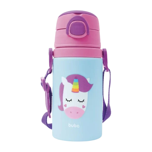 Garrafinha Infantil Animal Fun Buba Unicórnio 450ml