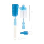 Kit Escovas para Mamadeiras, Bicos e Canudos Buba Azul