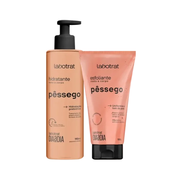 Kit Labotrat Dia a Dia Pêssego Hidratante 190g + Esfoliante 150g