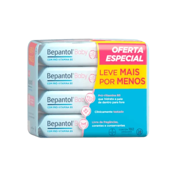 Lenços Umedecidos Bepantol Baby Leve Mais Pague Menos c/ 4 Unidades