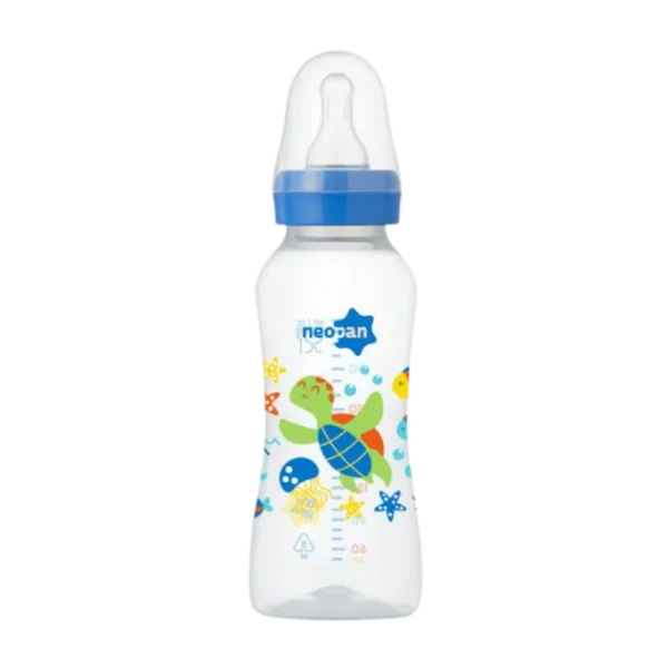 Mamadeira Neopan Ortodôntica Azul 6+ Meses 250ml