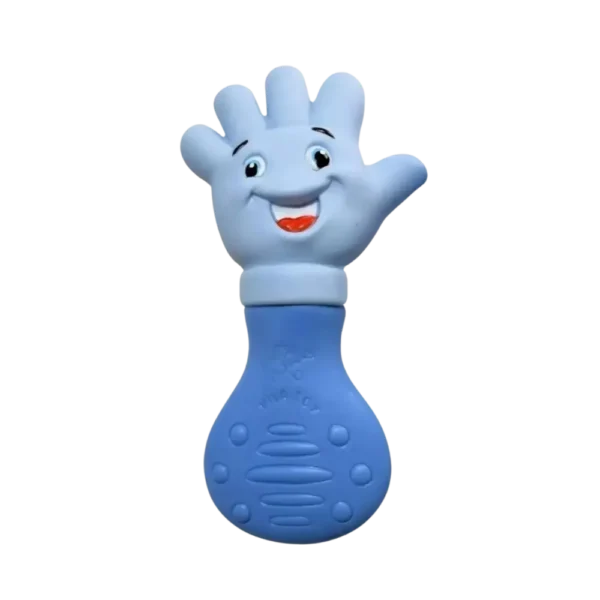 Mordedor Bebê Mãozinha Vila Toy Azul +2 Meses