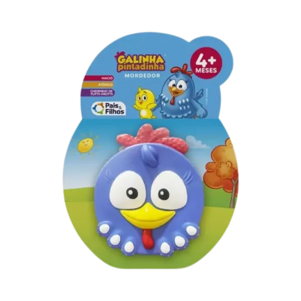 Mordedor Galinha Pintadinha Pais e Filhos +4 Meses