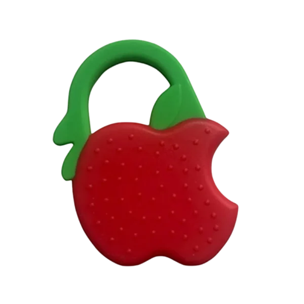 Mordedor Sensorial Love Maçã em Silicone +4 Meses