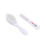 Kit Pente e Escova Bebê Love Safe e Care +0 Meses - Imagem 2