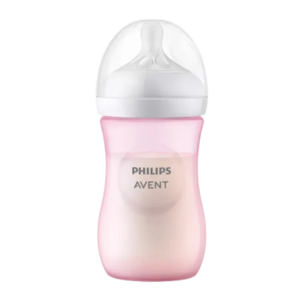 Mamadeira Philips Avent Pétala Antivazamento Rosa 1+ Meses 260ml
