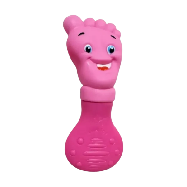 Mordedor Bebê Pezinho Vila Toy Rosa +2 Meses