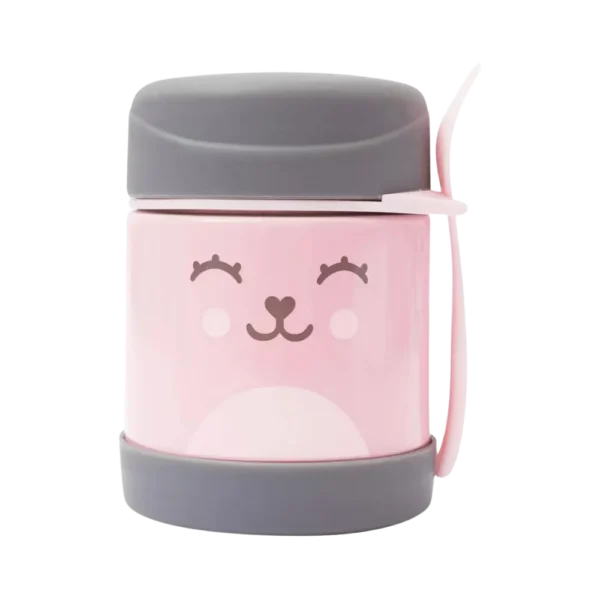 Pote Térmico c/ Colher Buba Gumy Rosa 320ml