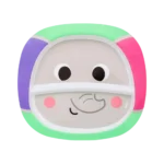 Pratinho Infantil com Divisória Bubazoo Elefante Buba