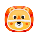 Pratinho Infantil com Divisória Bubazoo Leão Buba