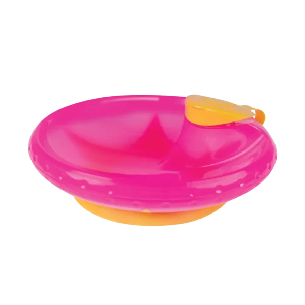 Prato Térmico com Ventosa Buba Rosa 220ml