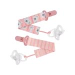 Kit Prendedores de Chupeta Buba Coala Rosa +3 Meses c/ 2 Unidades