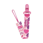 Prendedor de Chupeta Buba Corações +3 Meses