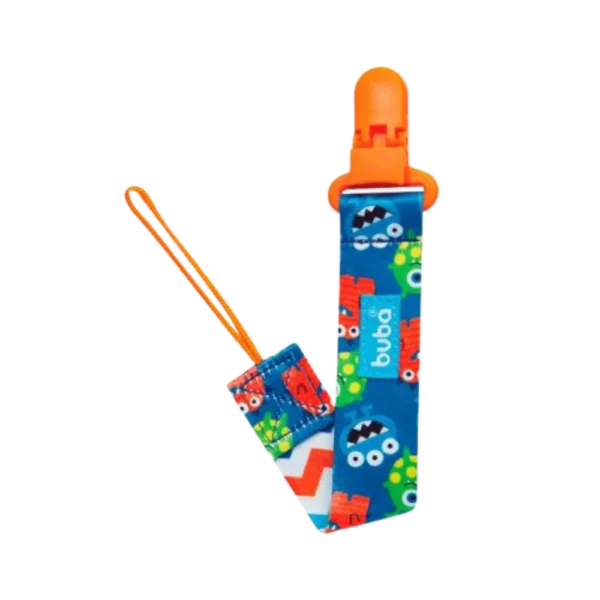 Prendedor de Chupeta Buba Monstrinhos +3 Meses