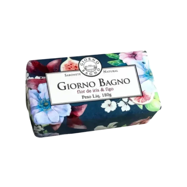Sabonete Natural em Barra Giorno Bagno Flor de Íris e Figo 180g