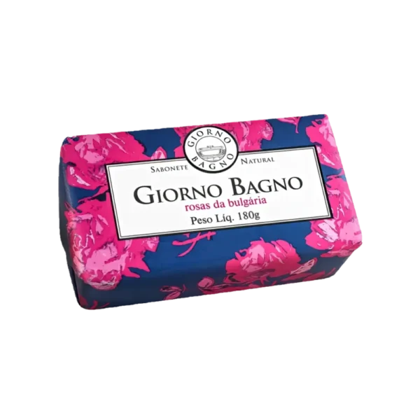 Sabonete Natural em Barra Giorno Bagno Rosas da Bulgária 180g