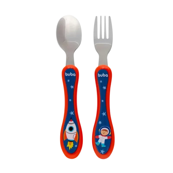 Kit Talheres Infantil Buba Aventuras no Espaço +6 Meses