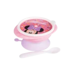 Tigela Bowl Infantil com Ventosa e Colher Plasútil Minnie 240ml