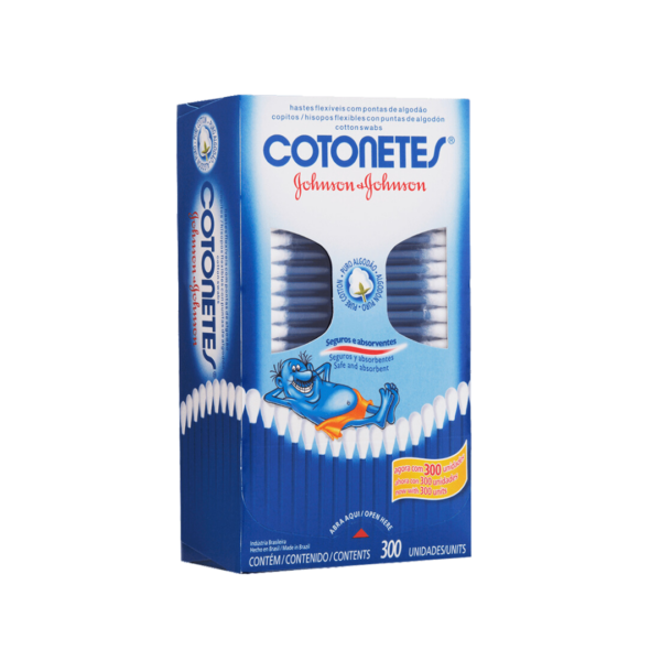 Hastes Flexíveis Johnson e Johnson C/300 Unidades