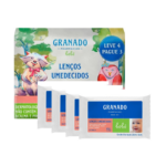 Toalha Umedecida Granado Calêndula Kit C/4 Pacotes