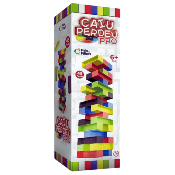 Jogo Caiu Perdeu Pro Pais e Filhos C/45 Peças