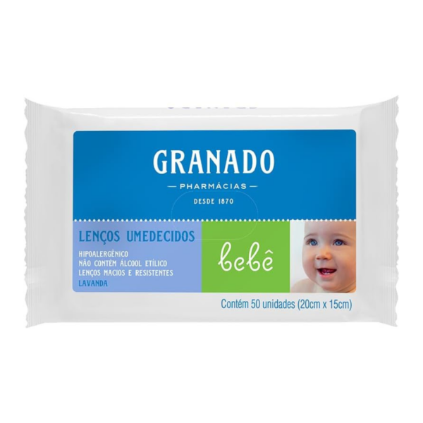 Toalha Umedecida Granado Lavanda C/50 Unidades