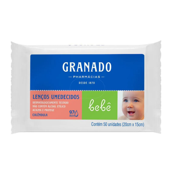 Toalha Umedecida Granado Calêndula C/50 Unidades