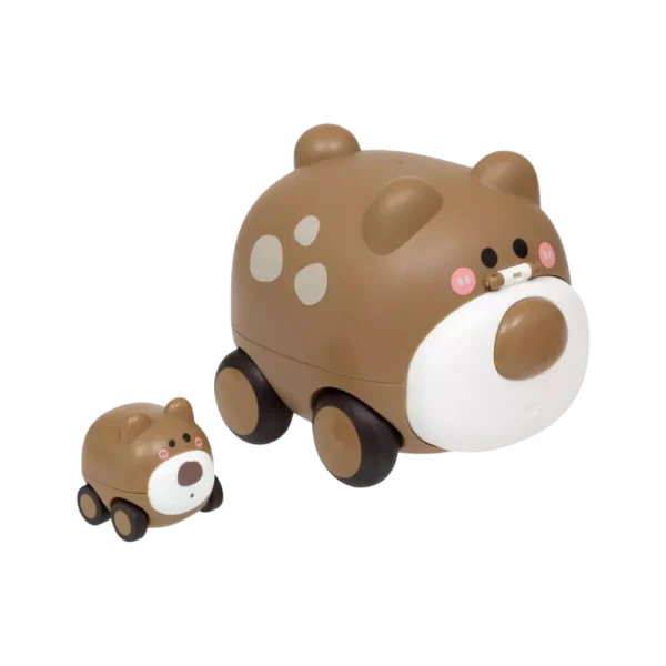 Carrinho Buba Animal com Filhote Urso Marrom +12 Meses