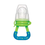 Porta Frutinhas Buba em Silicone Verde e Azul +6 Meses