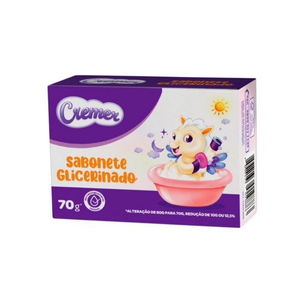 Sabonete em Barra Glicerinado Cremer 70gr