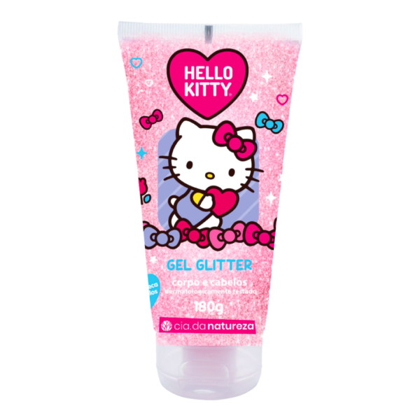 Gel Glitter Hello Kitty 180gr Cia da Natureza