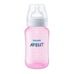 Mamadeira Philips Avent Anti-Cólica Rosa 1+ Meses 260ml