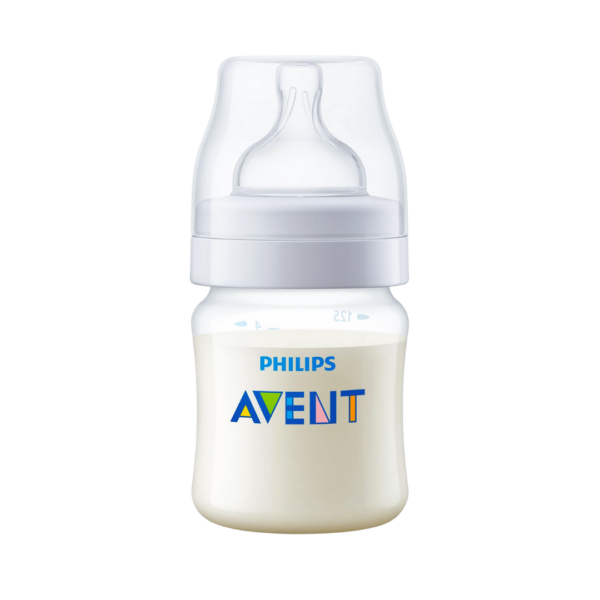 Mamadeira Philips Avent Anti-Cólic Transparente 0+ Meses 125ml
