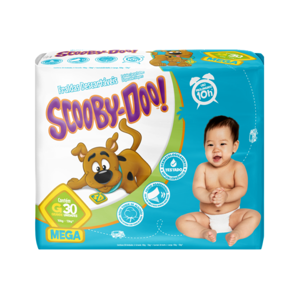 Fralda Baby Scooby Doo Mega