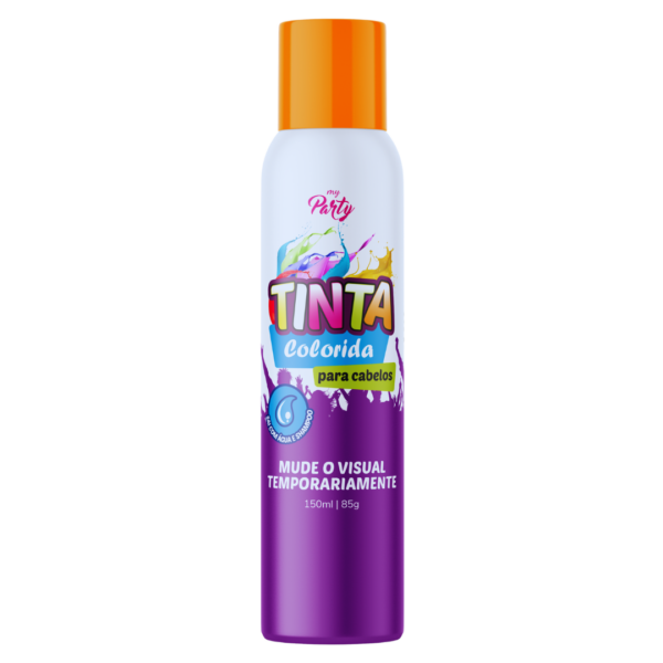 Tinta Temporária Para Cabelos Laranja Neon 150ml Aeroflex