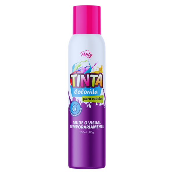 Tinta Temporária Para Cabelos Pink Neon 150ml Aeroflex