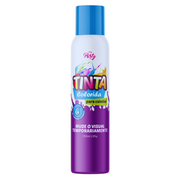 Tinta Temporária Para Cabelos Azul Neon 150ml Aeroflex